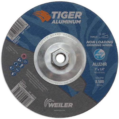 WEILER CORPORATION 58232 GW-7 X 1/4 X 5/8-11 ALUT27