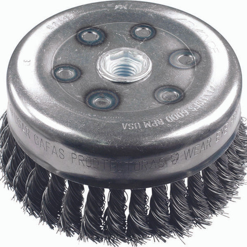 PFERD 82545P STANDARD,KNOT WIRE CUP,.014CS WIRE,6"