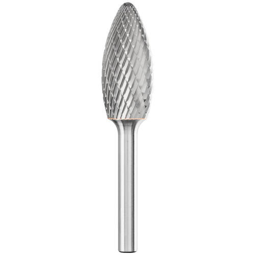 PFERD 24892 CARBIDE BUR,SCTI SH-6,1/4",DOUBLE CUT
