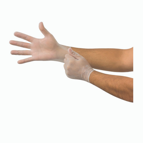 ANSELL DF-850-L DISPOSABLE GLOVES,VINYL,L,PK100