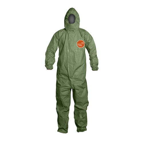 DUPONT QS127TGR7X000400 2000 SFR COVERALL ATTACHHOOD RESP FRT ZI