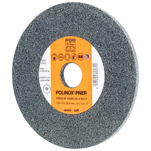 PFERD 48363 UNITIZED WHEEL,2SF,6"X1/4"X1"