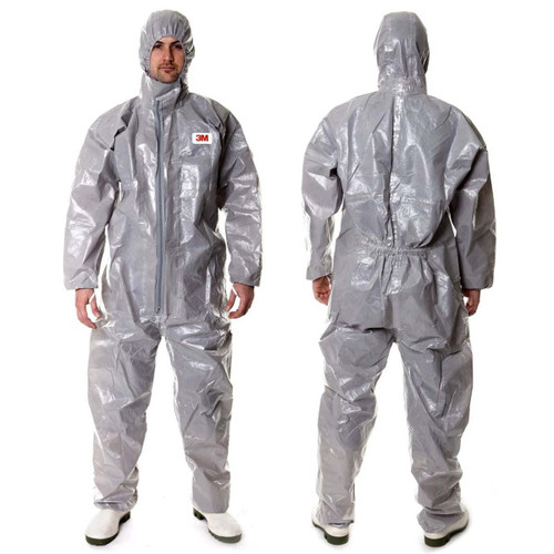 3M 4570-L PROTECTIVE COVERALLS,CHEM-RES,L,PK12