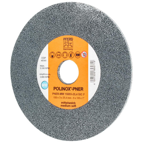 PFERD 48360 UNITIZED WHEEL,3SF,6"X1/8"X1"