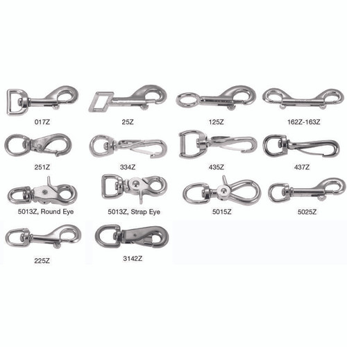 APEX TOOL GROUP T7615802 SPRING SNAP, SWIVEL STRAP EYE, ZINC/NICK