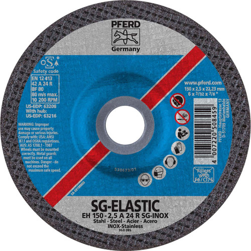 PFERD 63208 CUT OFF WHEEL,T27,6"X3/32"