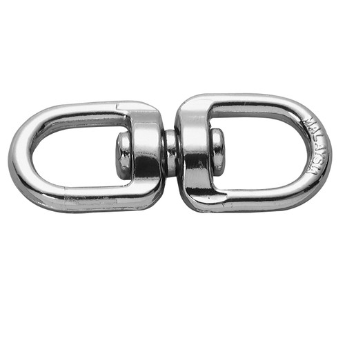APEX TOOL GROUP T7616202 EYE SNAP, DOUBLE ROUND SWIVEL, ZINC/NICK
