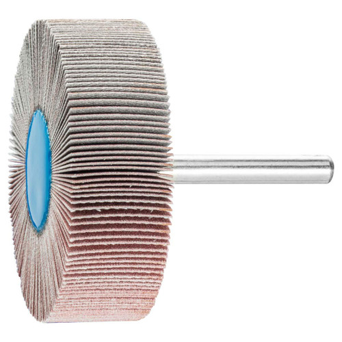 PFERD 45275 FLAP WHEEL,320 GRIT,2-1/2"X1"X1/4"