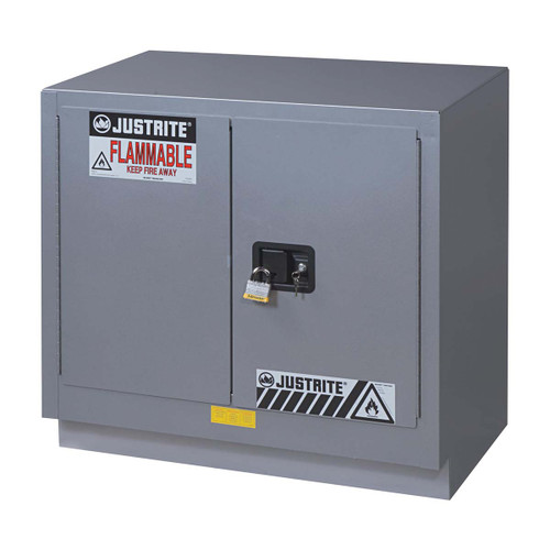 JUSTRITE MFG COMPANY 883604 CABINET,23 GAL,FLAMMABLE,SILVER