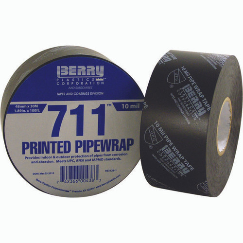 BERRY PLASTICS 1088365 711 BLK 48MM X 30M