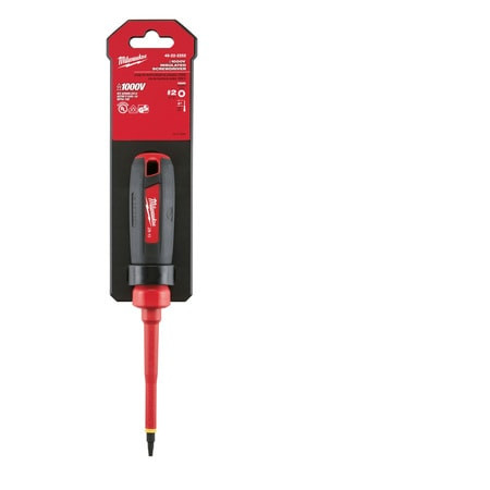 MILWAUKEE ELECTRIC TOOLS 48-22-2252 #2 SQUARE - 4" 1000V INSULATED SCREWDRIV