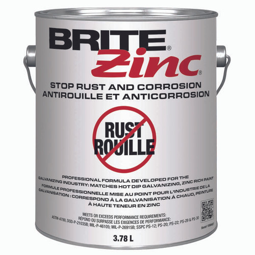 CRC CHEMICALS B-200 BRITE ZINC GALVANIZING COMPOUND, 1 GALLO