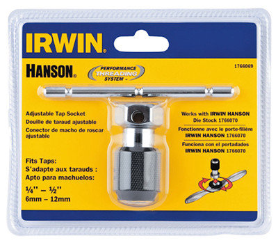 IRWIN 1766069 TAP WRENCHES; MINIMUM TAP SIZE COMPATIBI