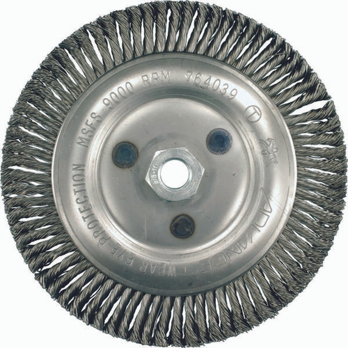 PFERD 763926 STANDARD KNOT WHEEL,.020CS WRE,4"