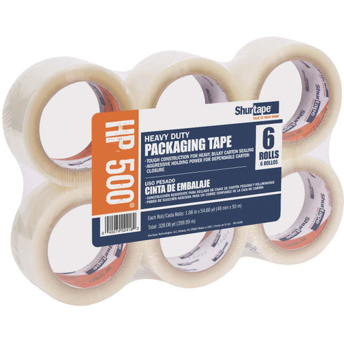 SHURTECH BRANDS 207831 SEALING TAPE, 2" X 55 YD CARTON SEALING 