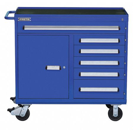 PROTO J564542-6BL-1S 45IN WRKSTN 6 DRW 1 SHELF BLUE