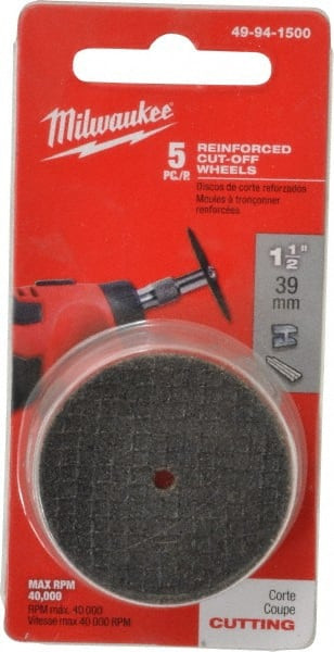 MILWAUKEE ELECTRIC TOOLS 49-94-1500 1-1/2" REINFORCED CUT-OFF WHEELS