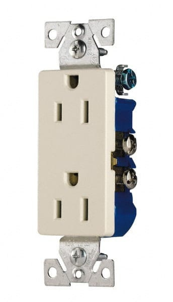 COOPER WIRING 1107LA RECEPTACLE DECOR 2P 3W 15A LA