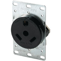 COOPER 1263-BOX RECEPTACLE PWR 2P/3W 30A 125V