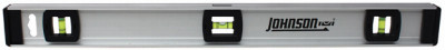 JOHNSON LEVEL & TOOL 1300-2400 LEVEL W/RULE ALUMINUM 24IN