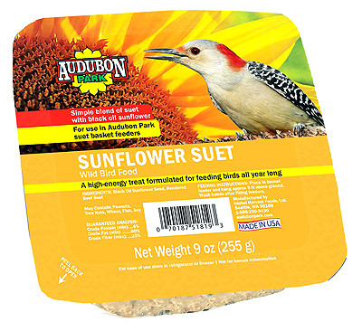 GLOBAL HARVEST FOODS 13067 FOOD BIRD SUET SUNFLWR 9OZ