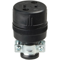 COOPER 224-BOX CONNECTOR W/CRD CLMP 15A 125V