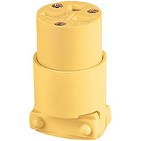 COOPER 4227-BOX CONNECTOR GROUNDG YEL 15A 250V