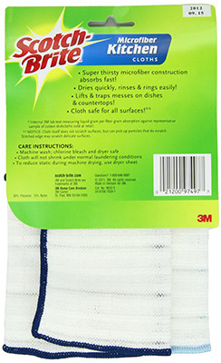3M 9032-2 SCOTCH-BRITE MICROFIBER KITCHEN CLEANING