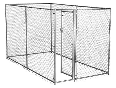 JEWETT CAMERON LUMBER CO CL 61028EZ KENNEL DOG CHNLNK 6X5X10FT