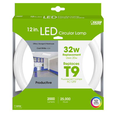 FEIT ELECTRIC FC12/840/LED LED CIRCULAR LAMP, COOL WHITE, 12-IN., 2