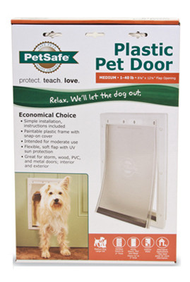 RADIO SYSTEMS CORP PPA00-10959 PET DOOR, WHITE PLASTIC, MEDIUM
