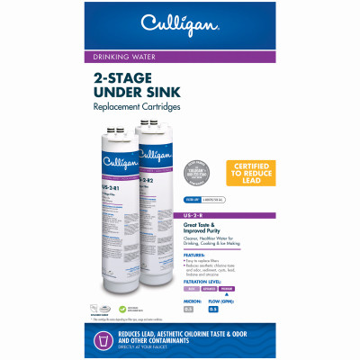 CULLIGAN SALES CO US-2-R 2-STAGE DRINKING WATER SYSTEM REPLACEMEN