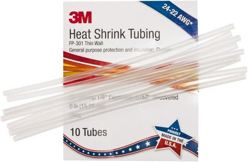 3M 00051128601174 6" LONG, 2:1, POLYOLEFIN HEAT SHRINK ELE