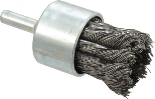 WEILER CORPORATION 10027 90323 1-1/8" DIAM STEEL KNOTTED END BRUSH