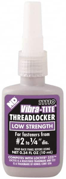 VIBRA-TITE 11110 THREADLOCKER PURPLE BOTTLE 10ML