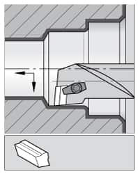 KENNAMETAL 1138240 8MM MIN DIAM 1/4" SHANK DIAM STEEL RIGHT