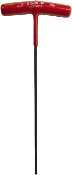 BONDHUS 13156 3MM HEX, T-HANDLE CUSHION GRIP, BALL END