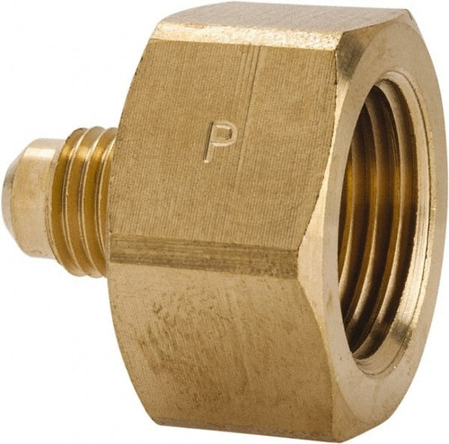 PARKER 1F-4-8 1/4" TUBE OD X 1/2-14 NPTF 45 BRASS FLAR