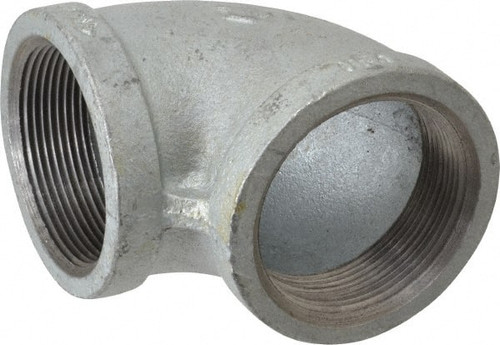 MADE IN USA 2.NML 2" GALVANIZED MALLEABLE IRON PIPE 90 ELB
