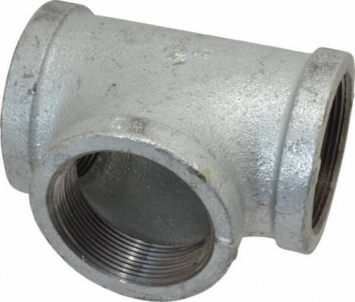 MADE IN USA 2.NMT 2" GALVANIZED MALLEABLE IRON PIPE TEE