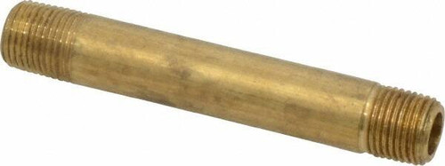 PARKER 215PNL-2-25 NIPPLE, BRASS, 1/8 IN PIPE SIZE, MNPT