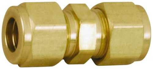PARKER 2-2 HBZ-B 1/8" TUBE OD BRASS COMPRESSION TUBE UNIO