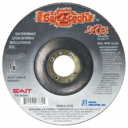 SAIT 23335 5" WHEEL DIAM, 7/8" ARBOR HOLE, TYPE 27 