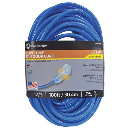 ROMEX (SOUTHWIRE REGISTERED TRADEMARK) 2569SW0006 COLEMAN CABLE COLDFLEX 100 FT. 12/3 COLD