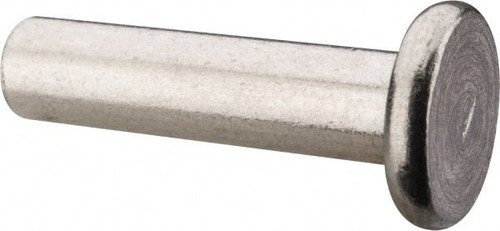 RIVETKING. 25N100RFLAP/110 1/4" BODY DIAM, FLAT UNCOATED ALUMINUM S