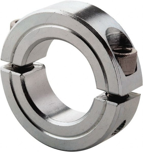 CLIMAX 2C-012-Z TWO-PIECE CLAMPING COLLAR, 1/8", ZINC PL