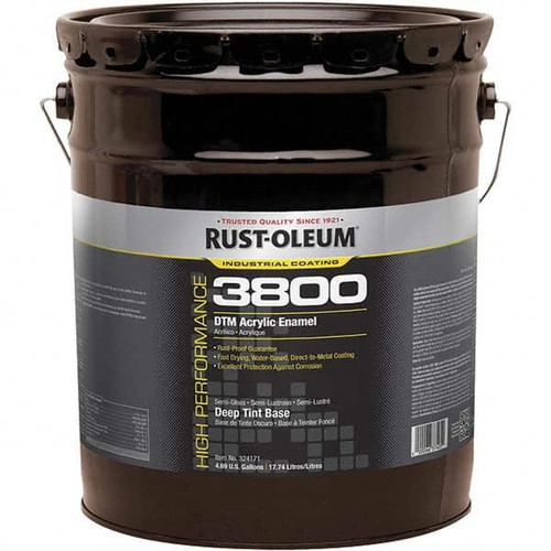 RUST-OLEUM 324171 ACRYLICENAMELPAINT:5GAL,DEEPTINTBASE,SEM