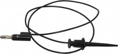 POMONA 3782-24-0 BANANA PLUG PATCH CORD 24 BLACK 300V