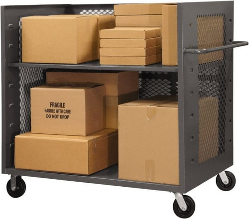 DURHAM MFG CO 3ST-EX30481AS95 2,000 LB CAPACITY 1-SHELF 3-SIDED TRUCK