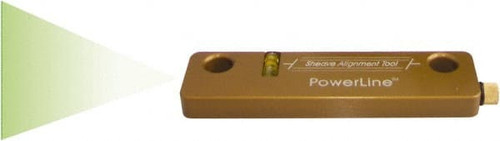 JOHNSON LEVEL & TOOL 40-6210 LASER SHEAVE ALIGNMENT TOOL,GREEN,50 FT.